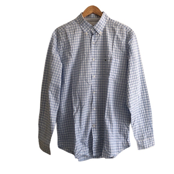 Lacoste Other - Lacoste Long Sleeve Button-Down Gingham Shirt